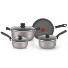 Batería de Cocina Imusa Talent Antiadherente 7 Piezas - Gris