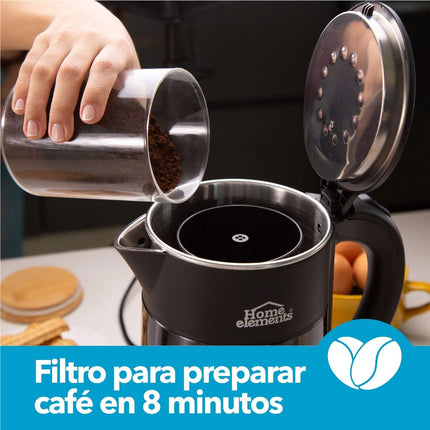 Cafetera Hervidora 2 en 1 Home Elements 1.8 Litros 1200W