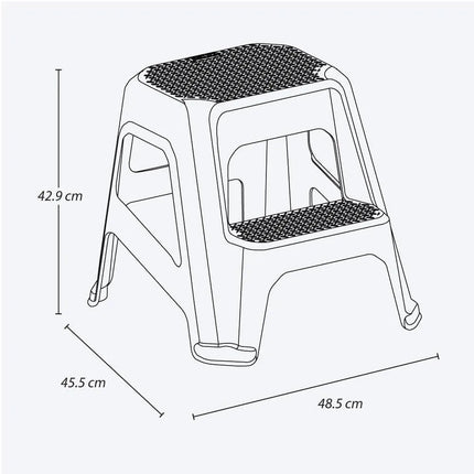 Escalera 2 Pasos Pro Rimax