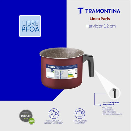 Jarro Hervidor Tramontina Paris Antiadherente 1.2 L - Rojo (12 cm)
