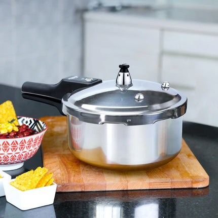 Olla a Presión Home Elements 2 Litros Aluminio con Tapa en Acero Inoxidable