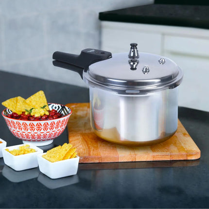 Olla a Presión Home Elements 3.2 Litros Aluminio con Tapa en Acero Inoxidable