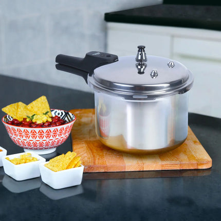 Olla a Presión Home Elements 4.2 Litros Aluminio con Tapa en Acero Inoxidable