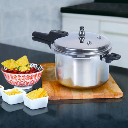 Olla a Presión Home Elements 5.6 Litros Aluminio con Tapa en Acero Inoxidable