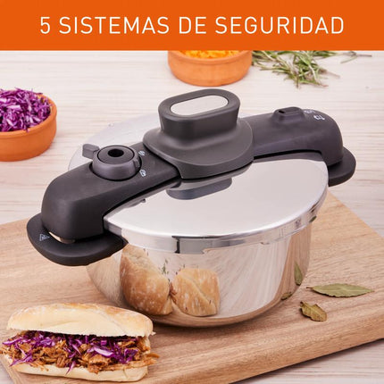 Olla a Presión Imusa Talent Master Cierre Externo 4 Litros - Acero Inoxidable