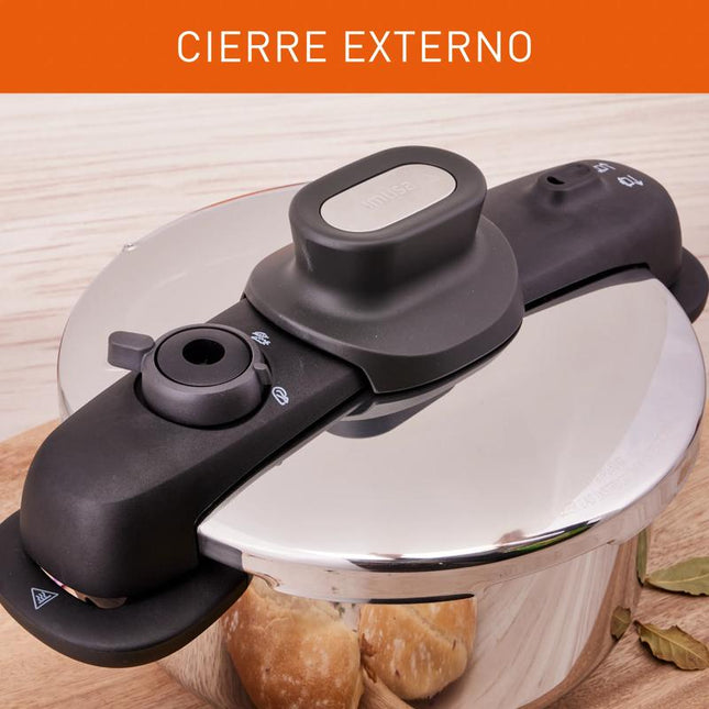 Olla a Presión Imusa Talent Master Cierre Externo 4 Litros - Acero Inoxidable