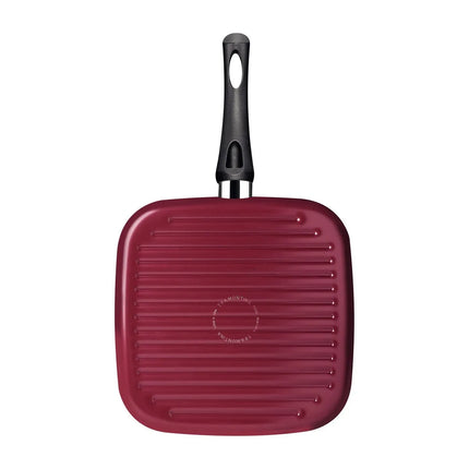 Sartén Asador Bifera Tramontina Paris Antiadherente 28 cm (2.3 L) - Rojo
