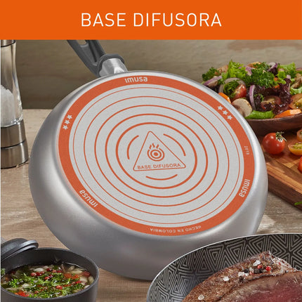 Sartén Antiadherente Imusa Talent 30 cm con Tapa de Vidrio