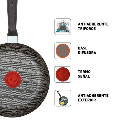 Sartén Antiadherente Imusa Talent 30 cm con Tapa de Vidrio