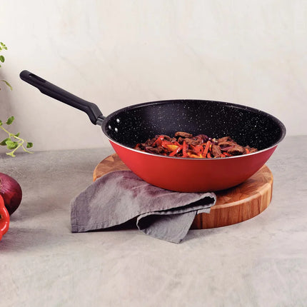 Sartén Wok Tramontina Roch Antiadherente 28 cm (3.3 L) - Negro